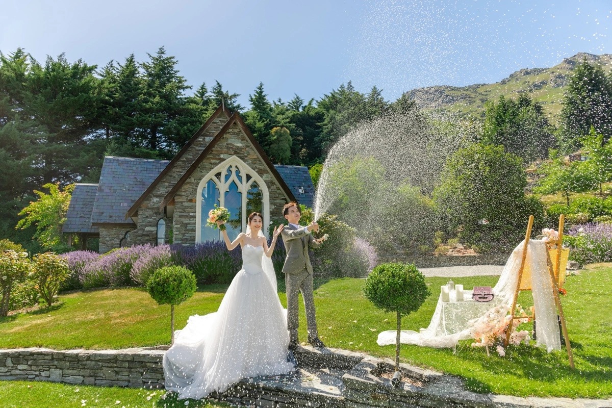 皇后镇庄园户外婚礼(婚礼仪式)