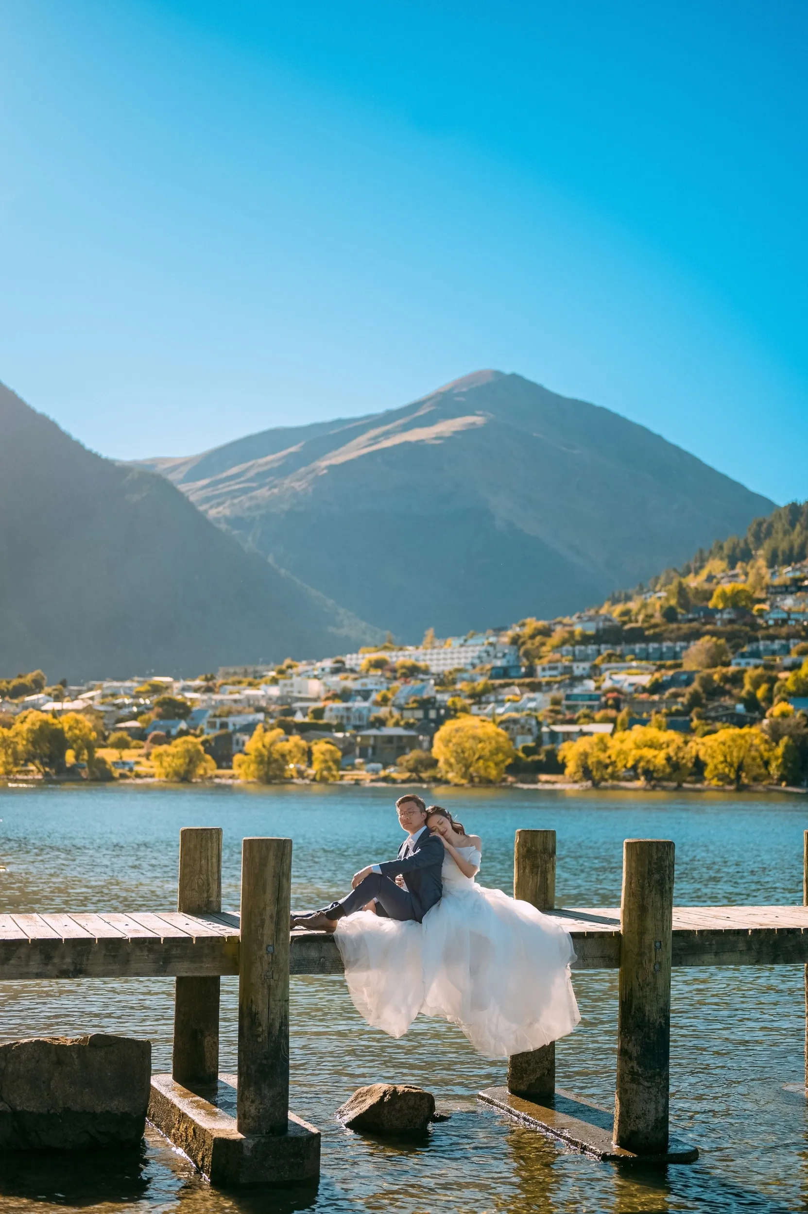 皇后镇Kelvin Height栈桥与湖边