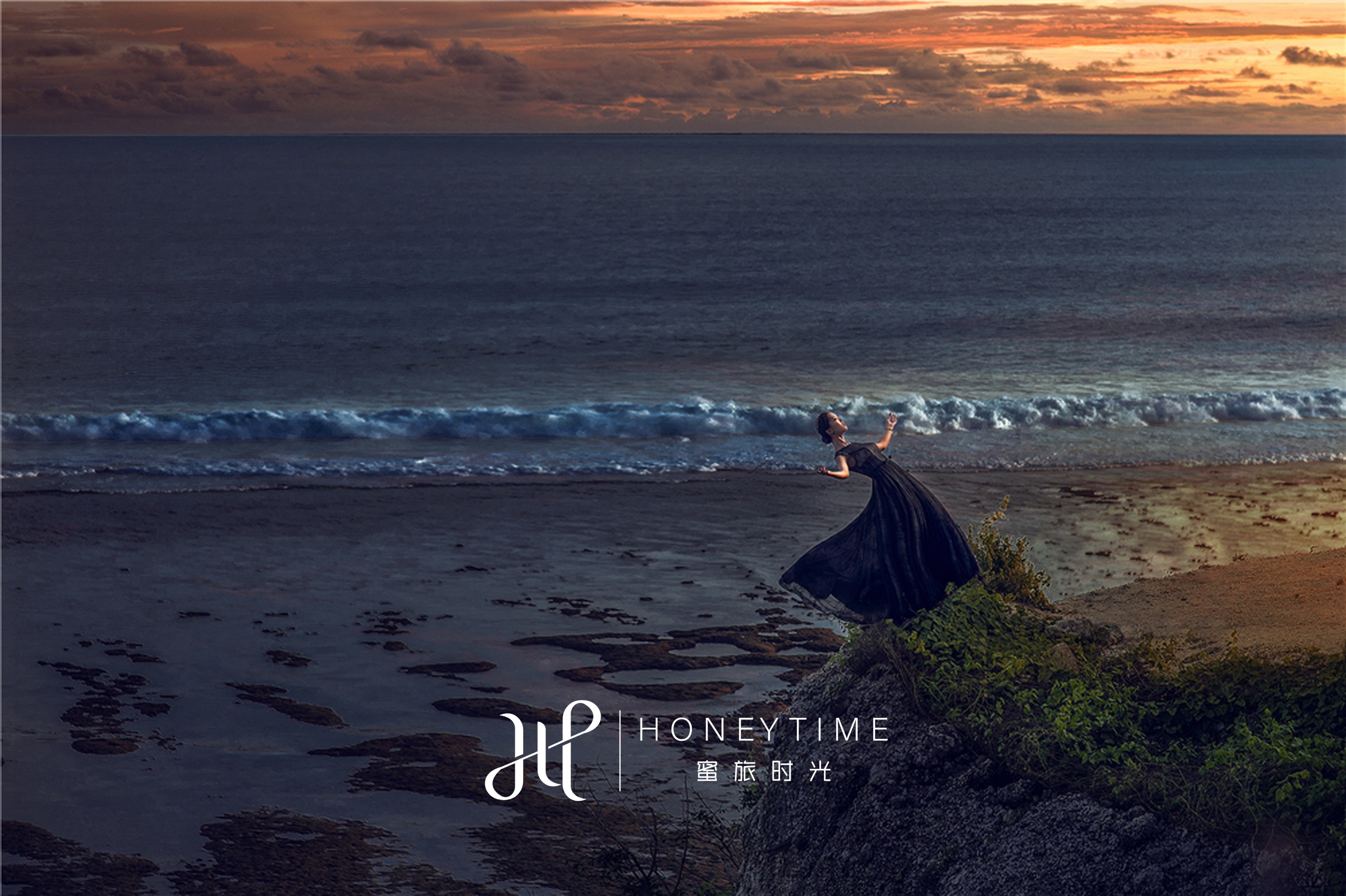 巴厘岛悬崖沙滩景