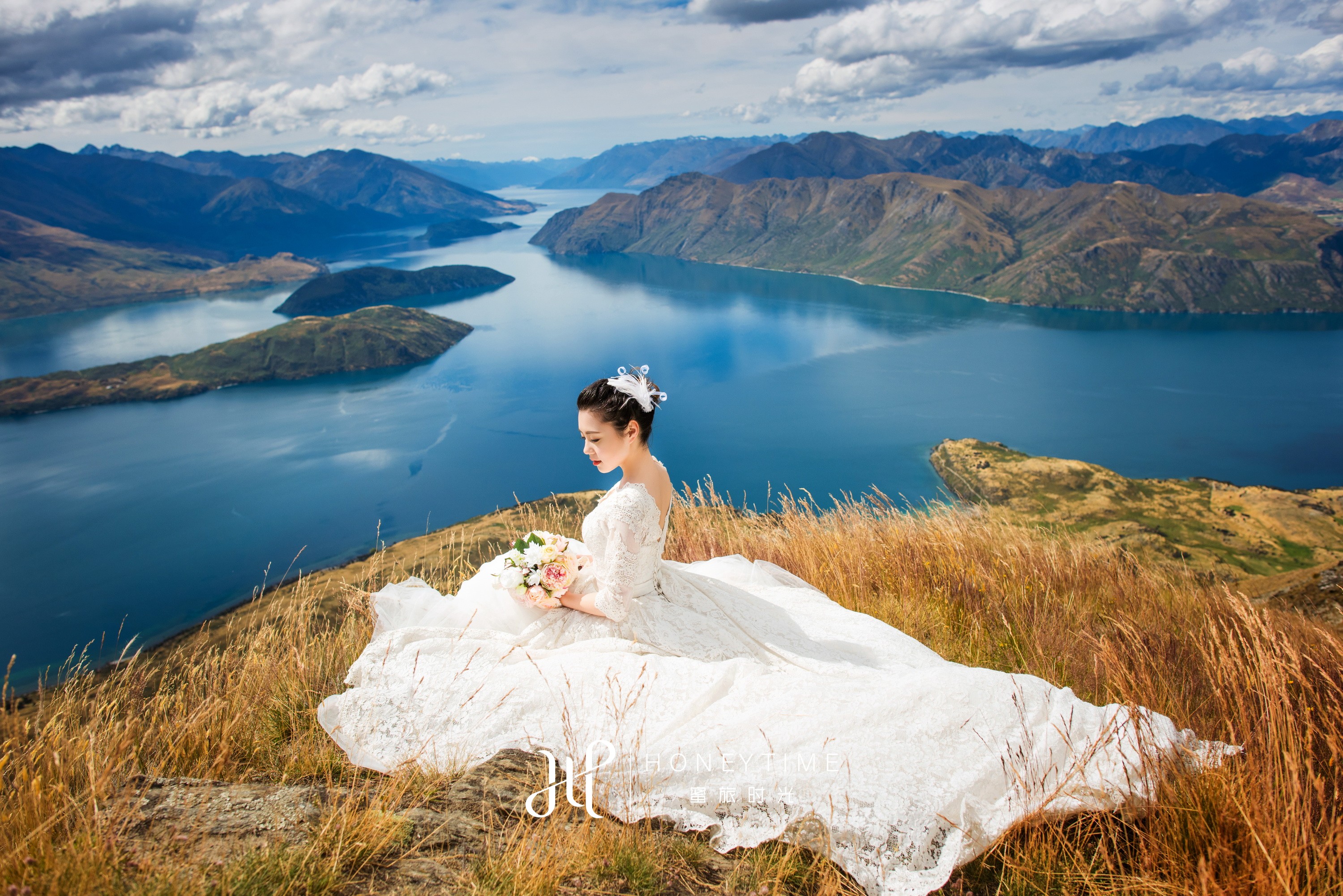 瓦纳卡直升机拍摄