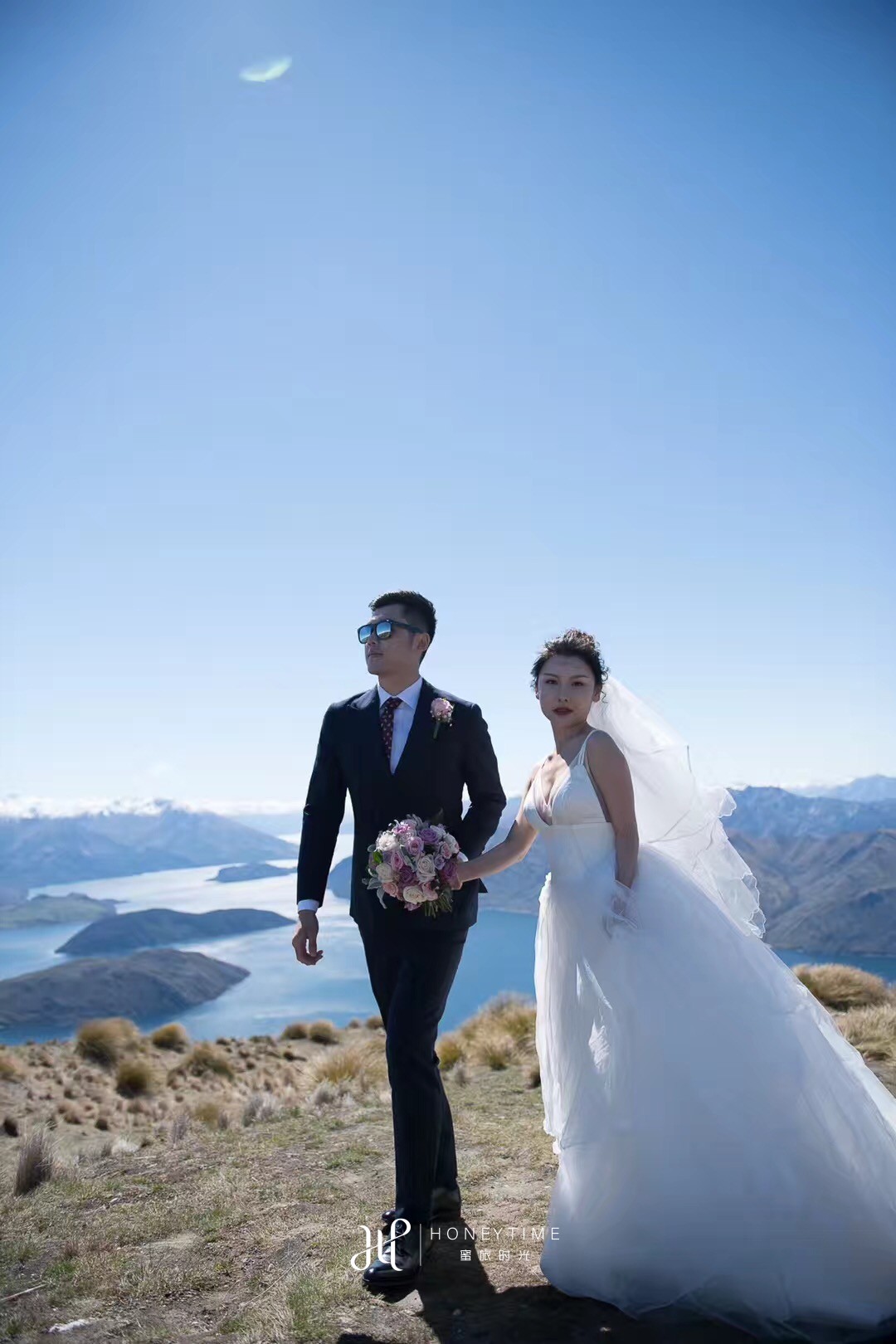 瓦纳卡直升机拍摄