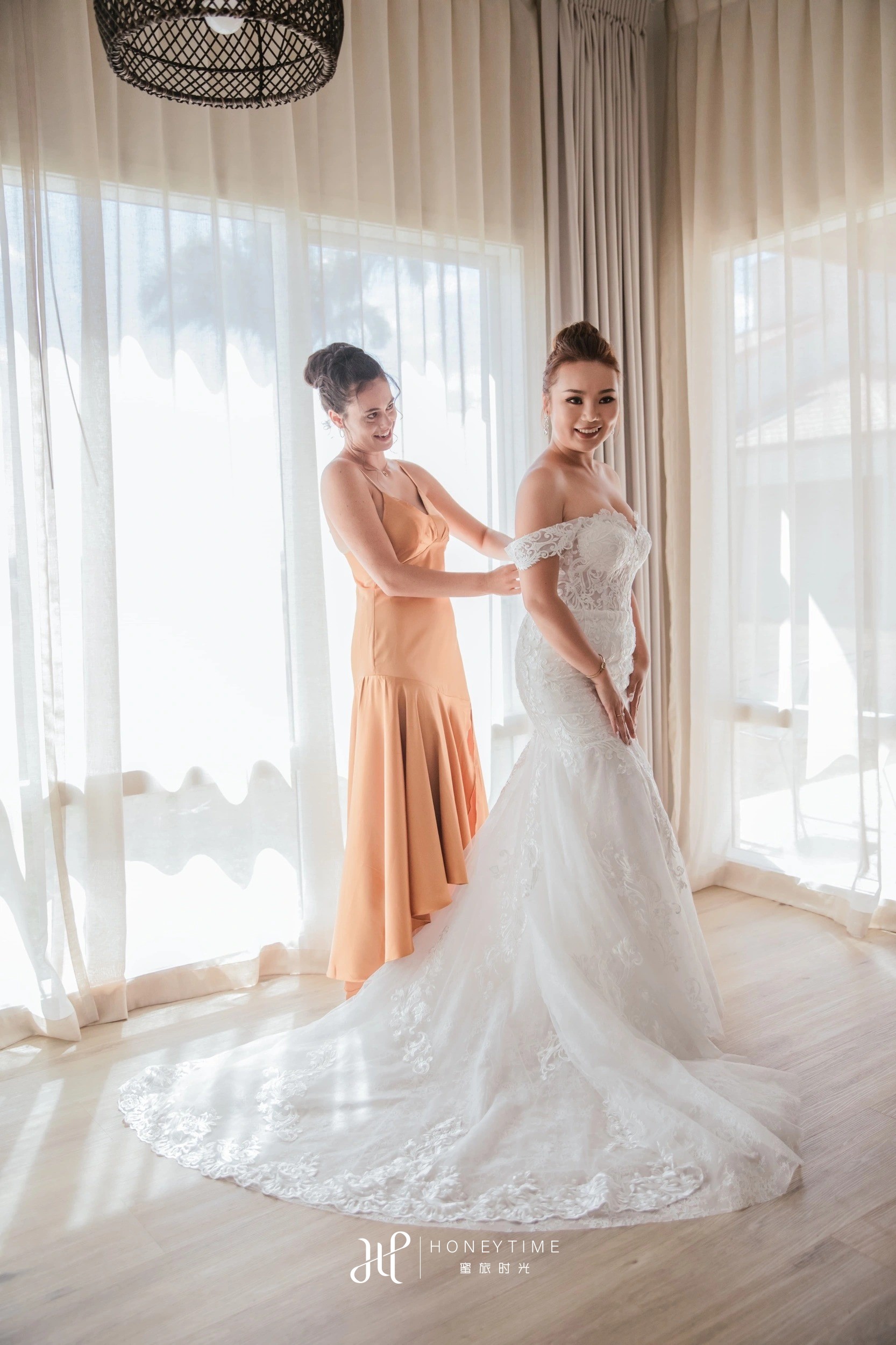 新西兰奥克兰海景高尔夫草坪婚礼(婚前准备)