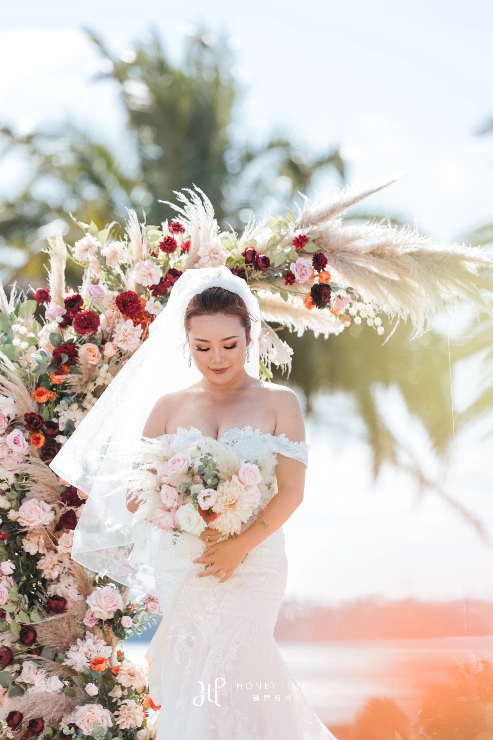 新西兰奥克兰海景高尔夫草坪婚礼(婚礼仪式)