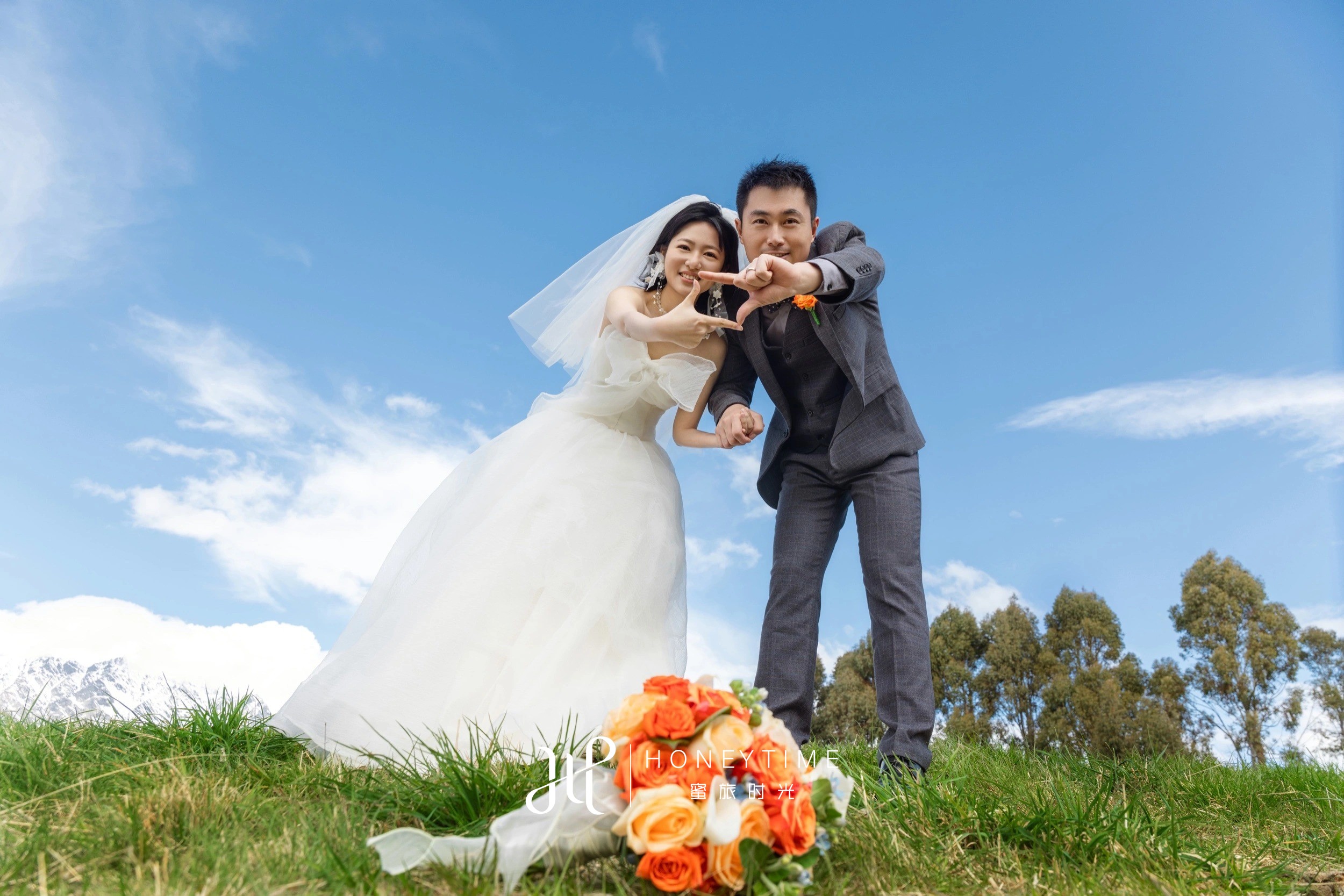 皇后镇峡谷婚礼(外景拍摄)