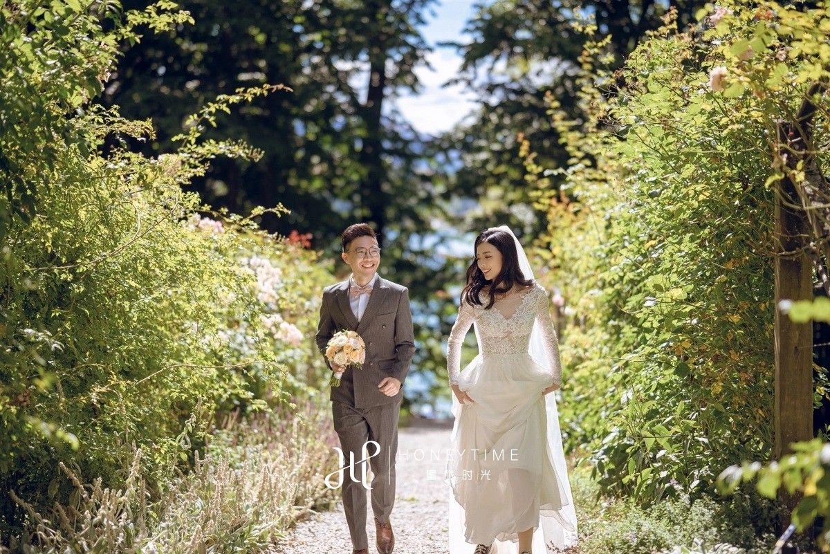 瓦纳卡山顶直升机婚礼(外景拍摄)