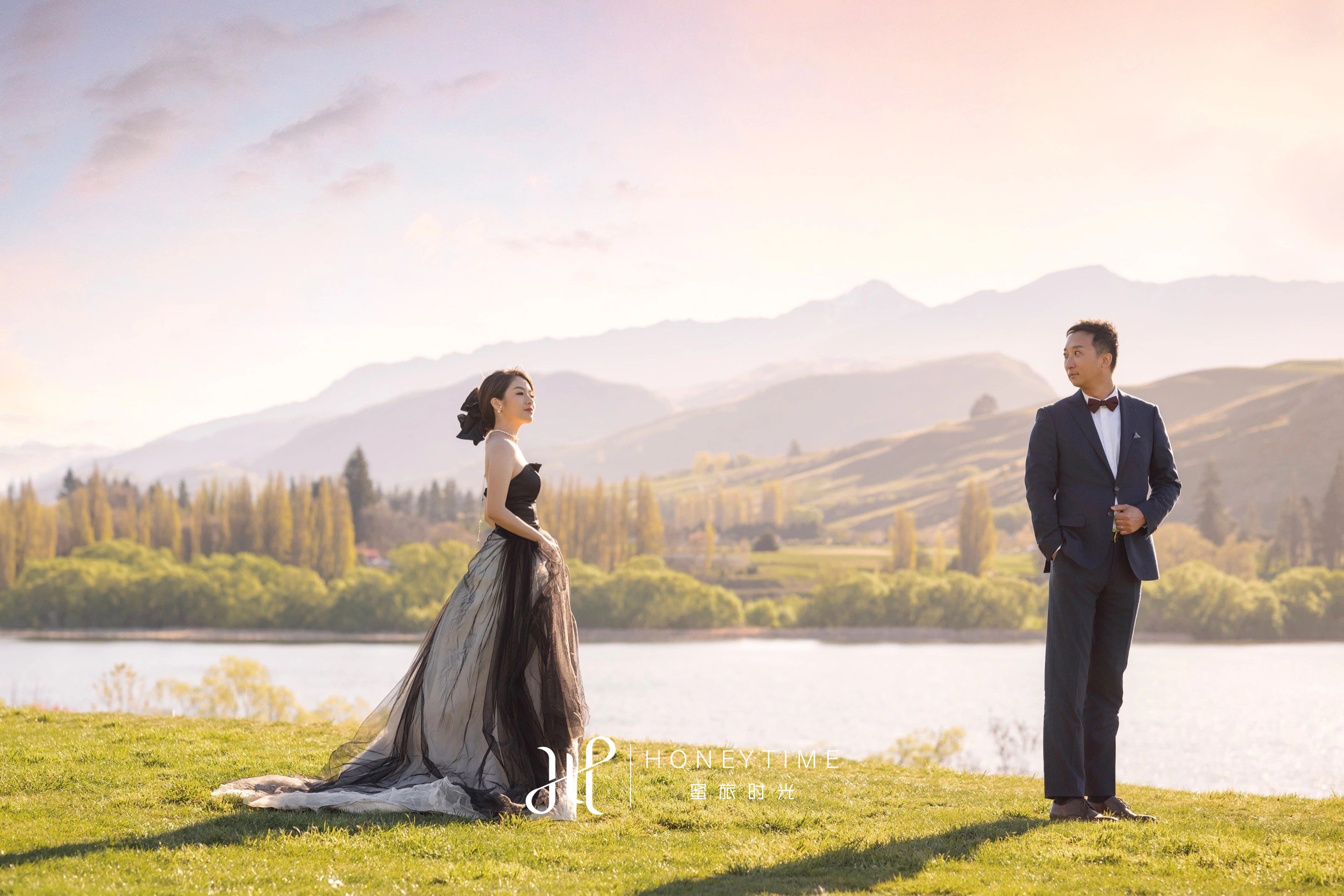 瓦纳卡山顶直升机婚礼(外景拍摄)