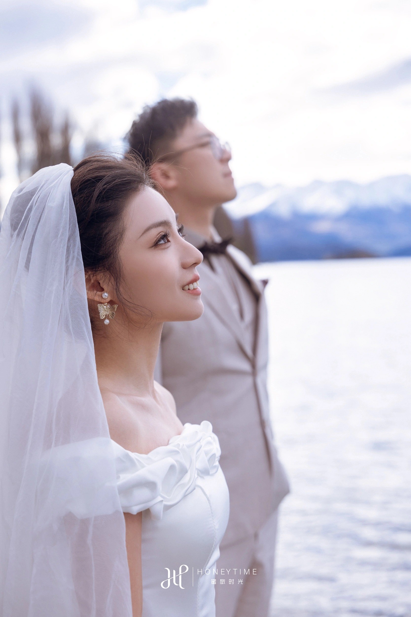 瓦纳卡山顶直升机婚礼(外景拍摄)