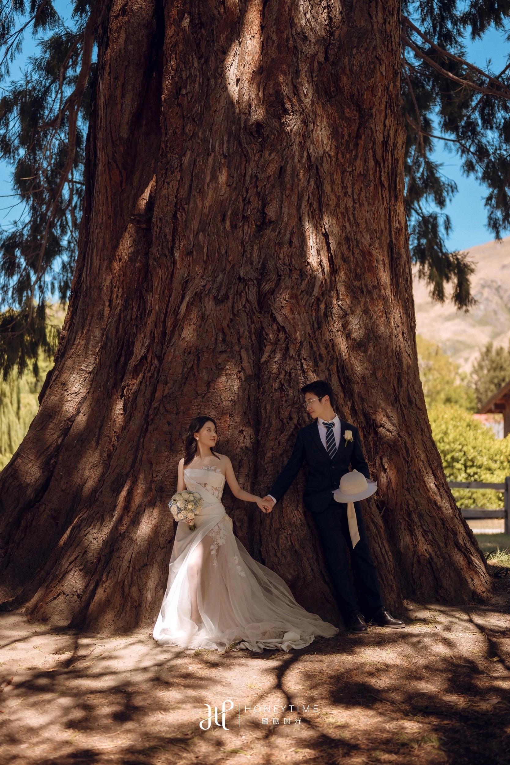 瓦纳卡山顶直升机婚礼(外景拍摄)