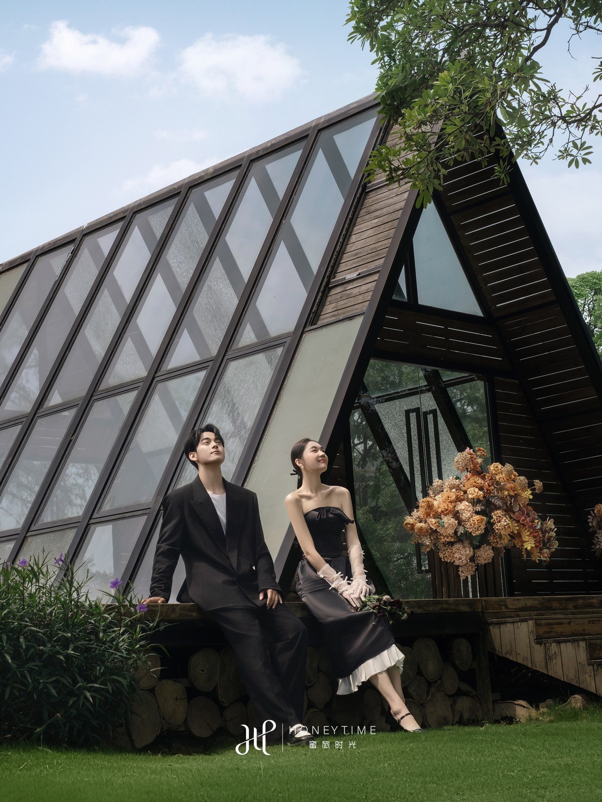 情侣岛-花海木屋