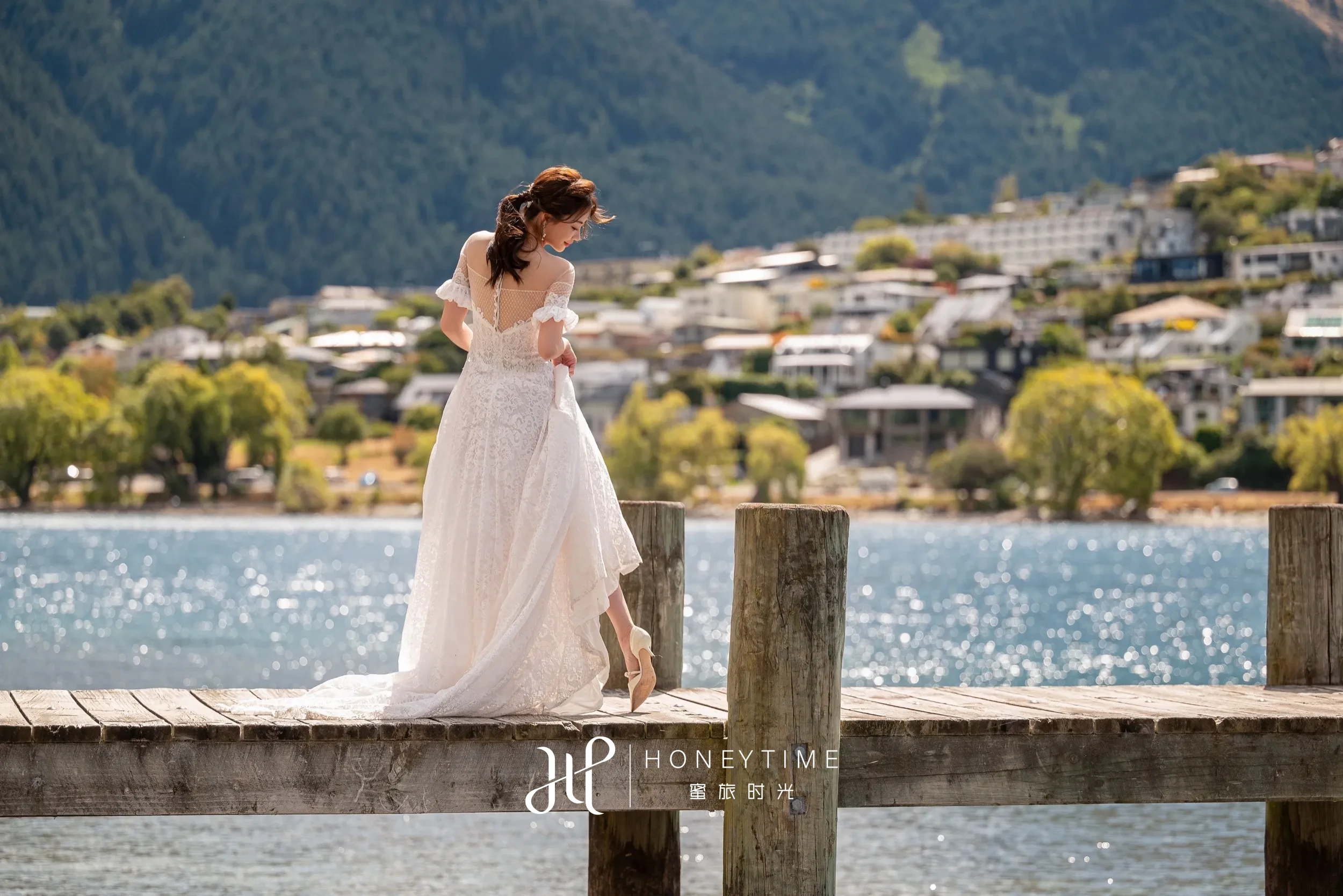 皇后镇Kelvin Height栈桥与湖边