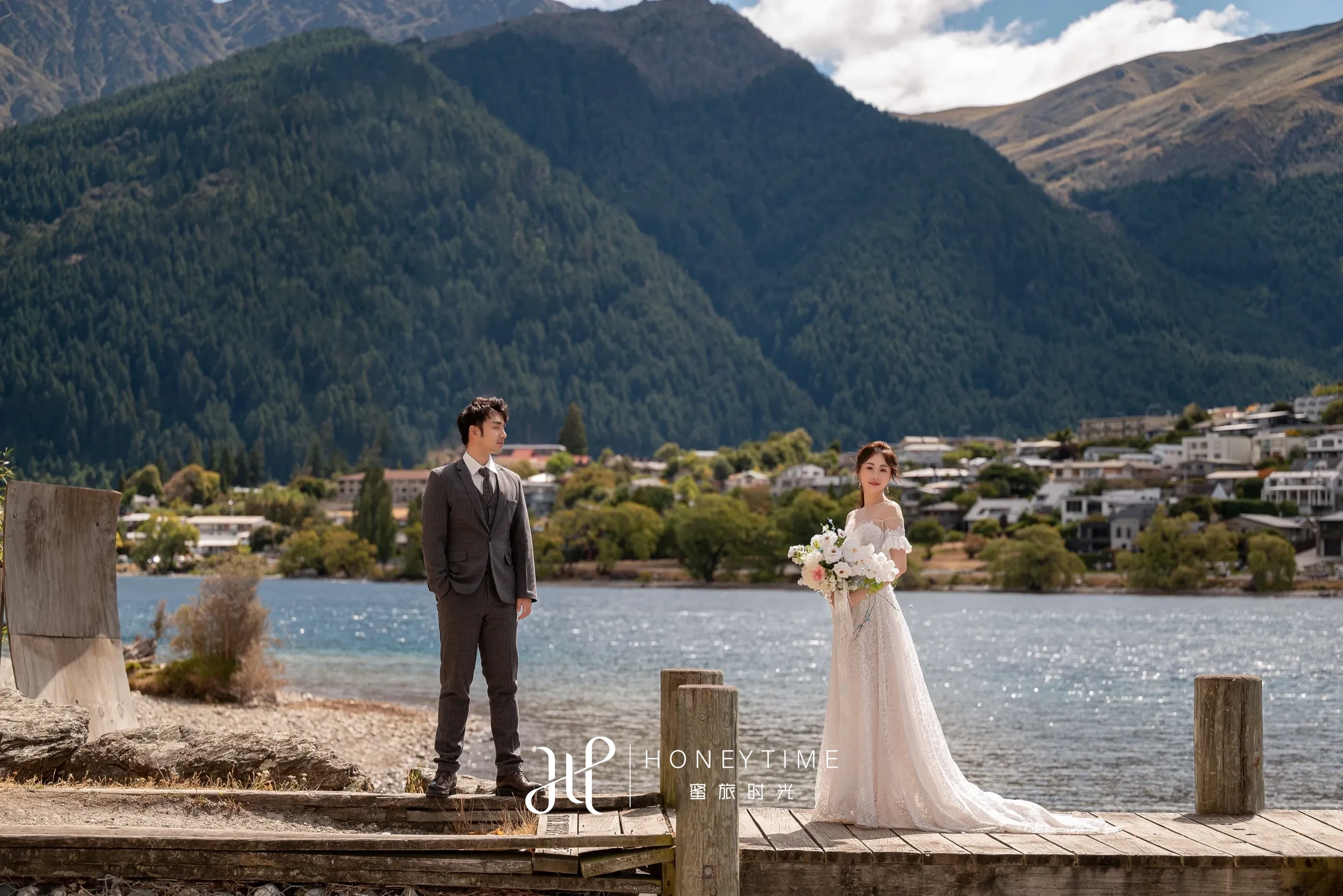 皇后镇Kelvin Height栈桥与湖边