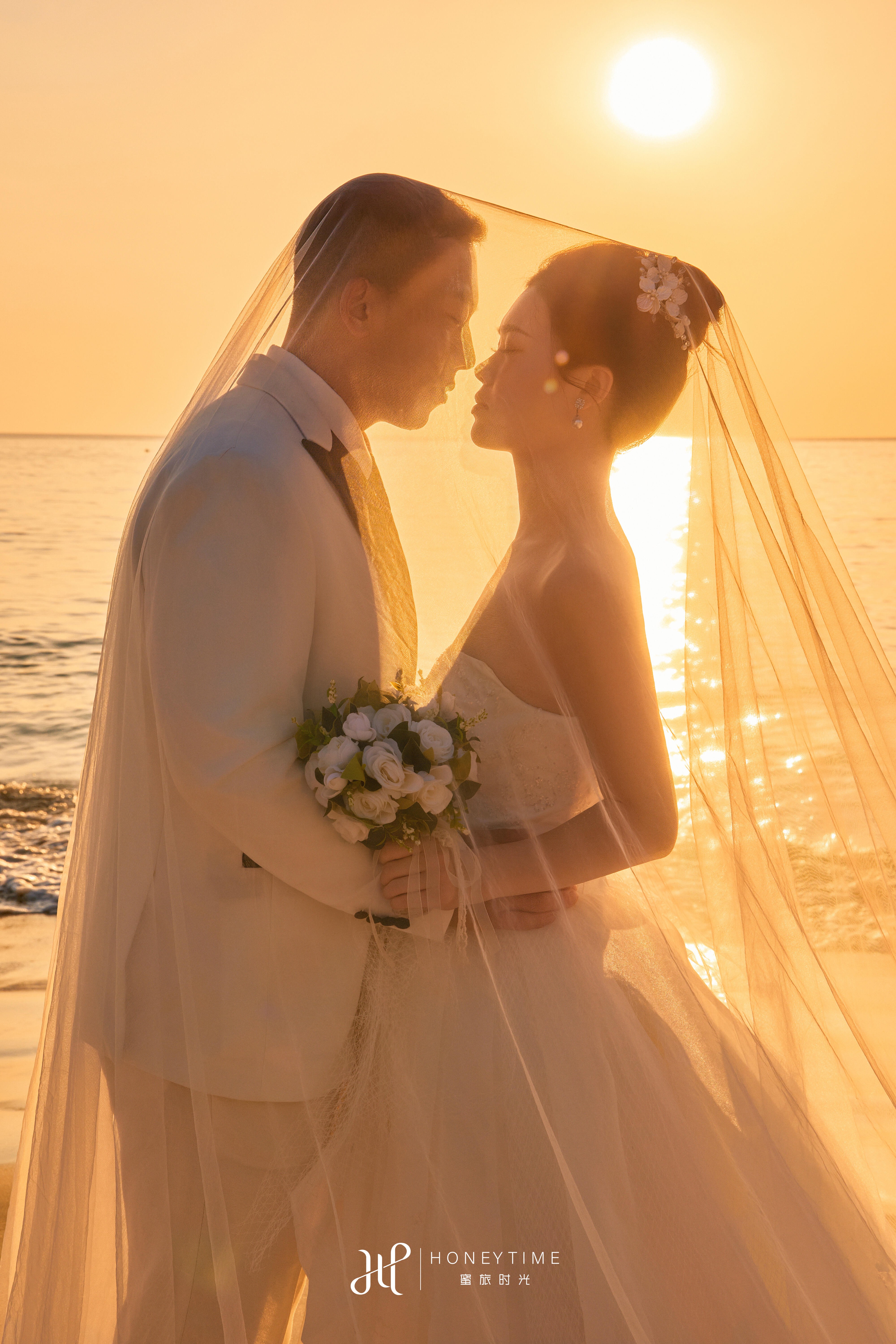 普吉岛沙滩日落景