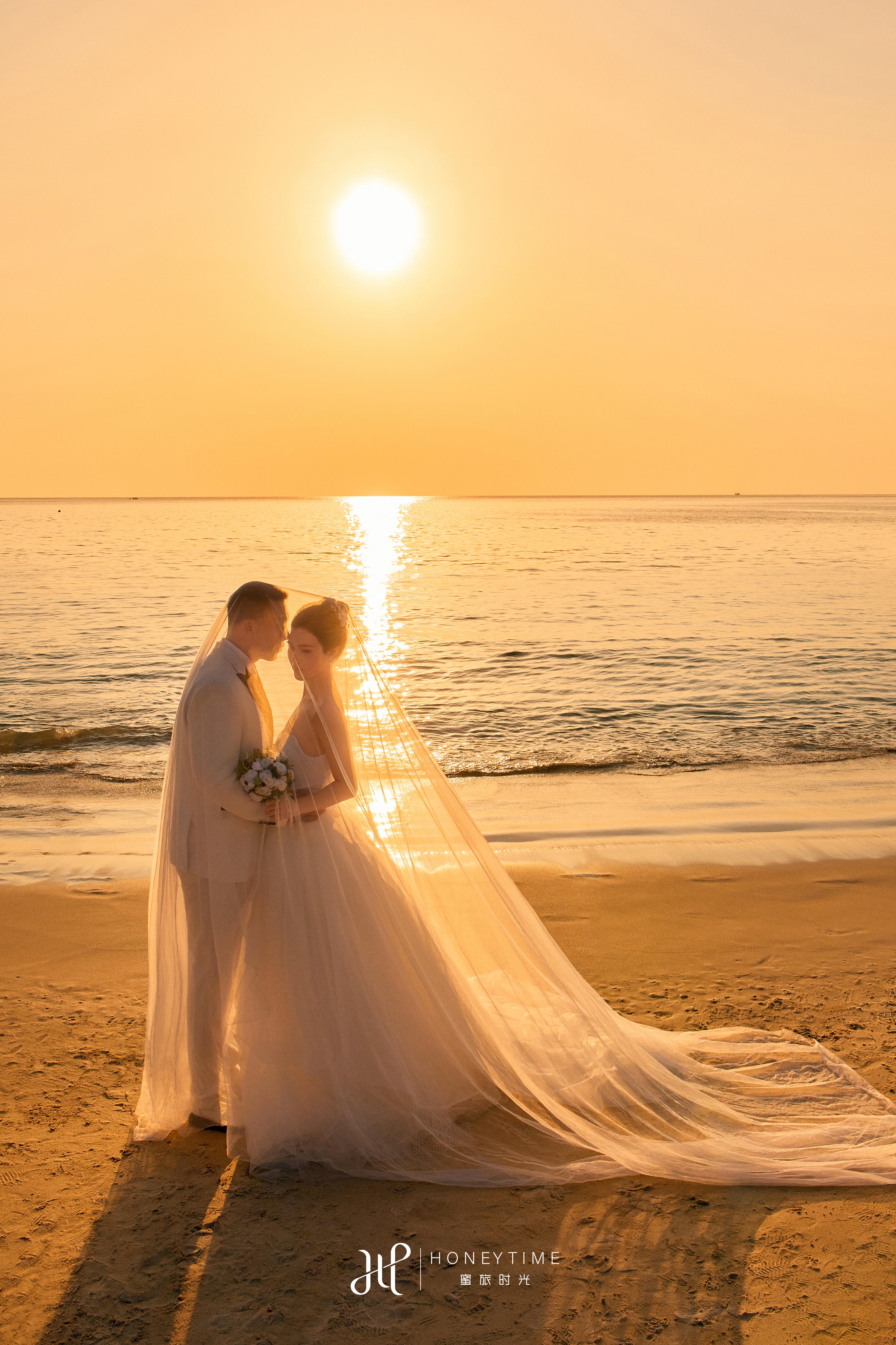 普吉岛沙滩日落景